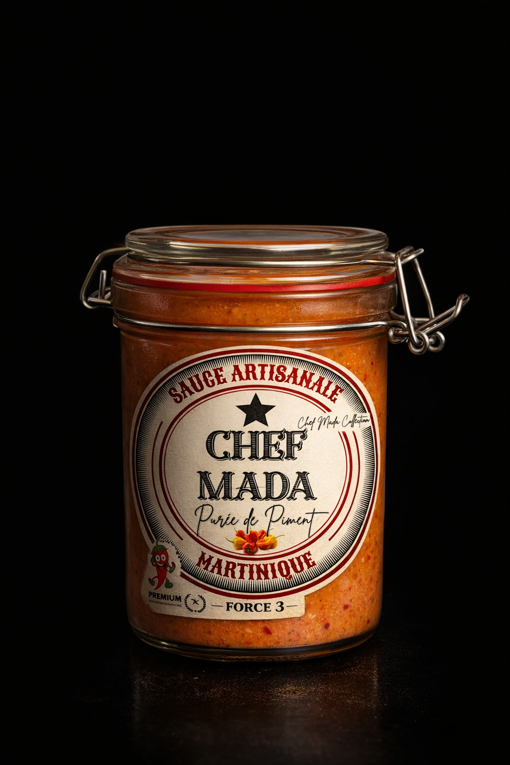 Purée de piment artisanale Chef Mada – Spécialité antillaise